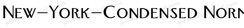New-York-Condensed Normal字体转换